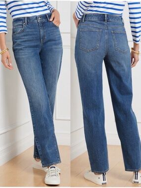 TALBOTS High Waist Relaxed Jean in Palisade Wash